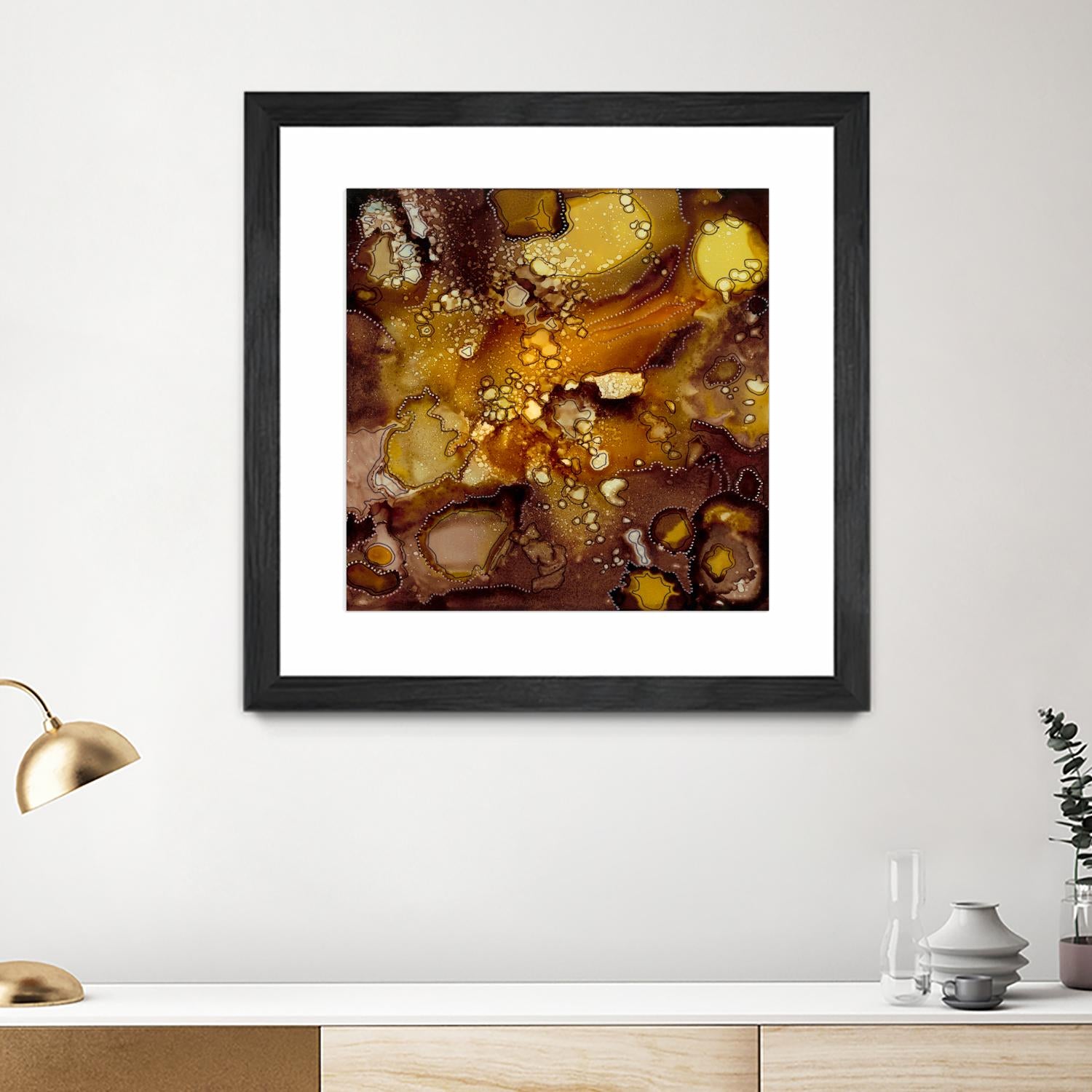 Chestnut Illumination II by Regina Moore on GIANT ART - brown abstract