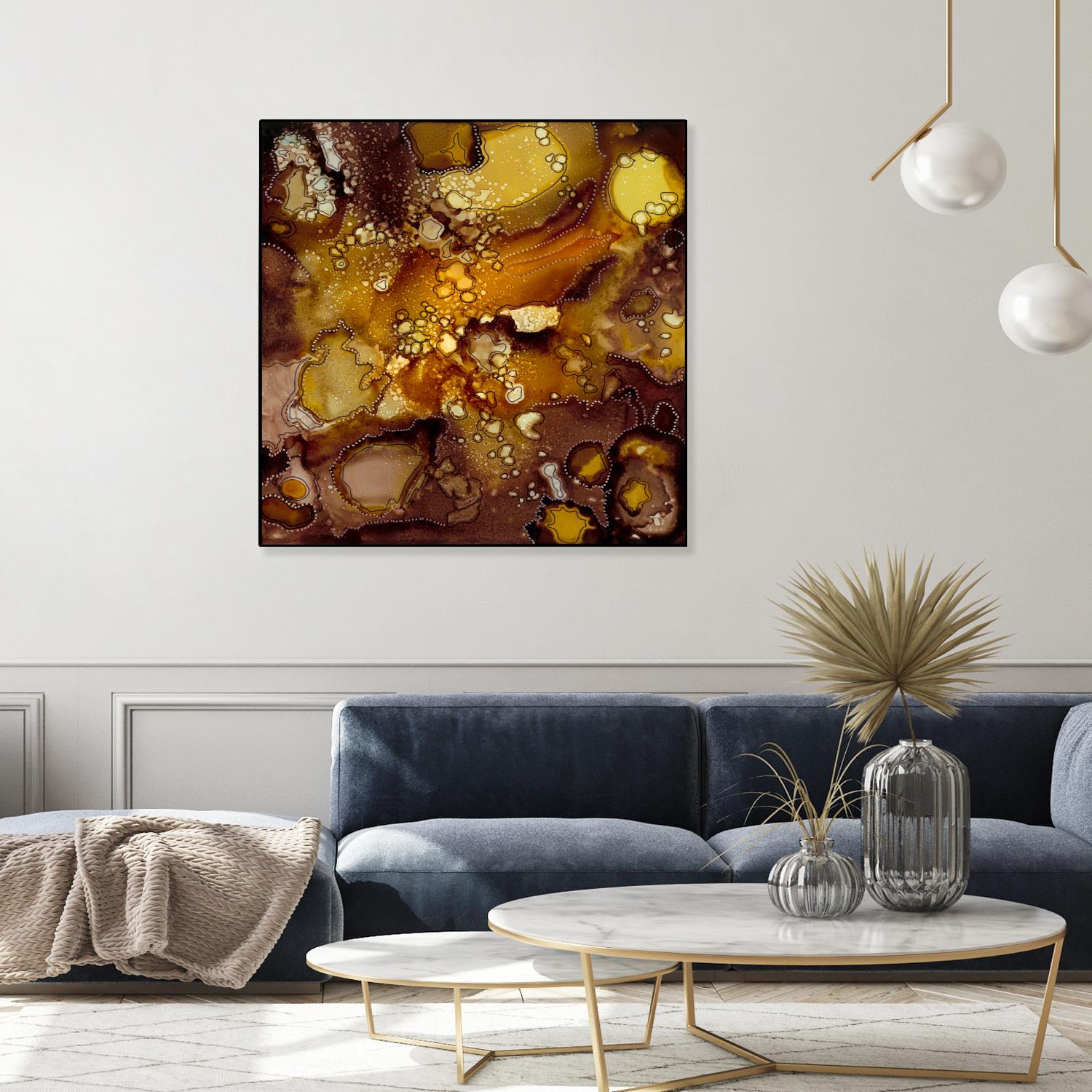 Chestnut Illumination II by Regina Moore on GIANT ART - brown abstract