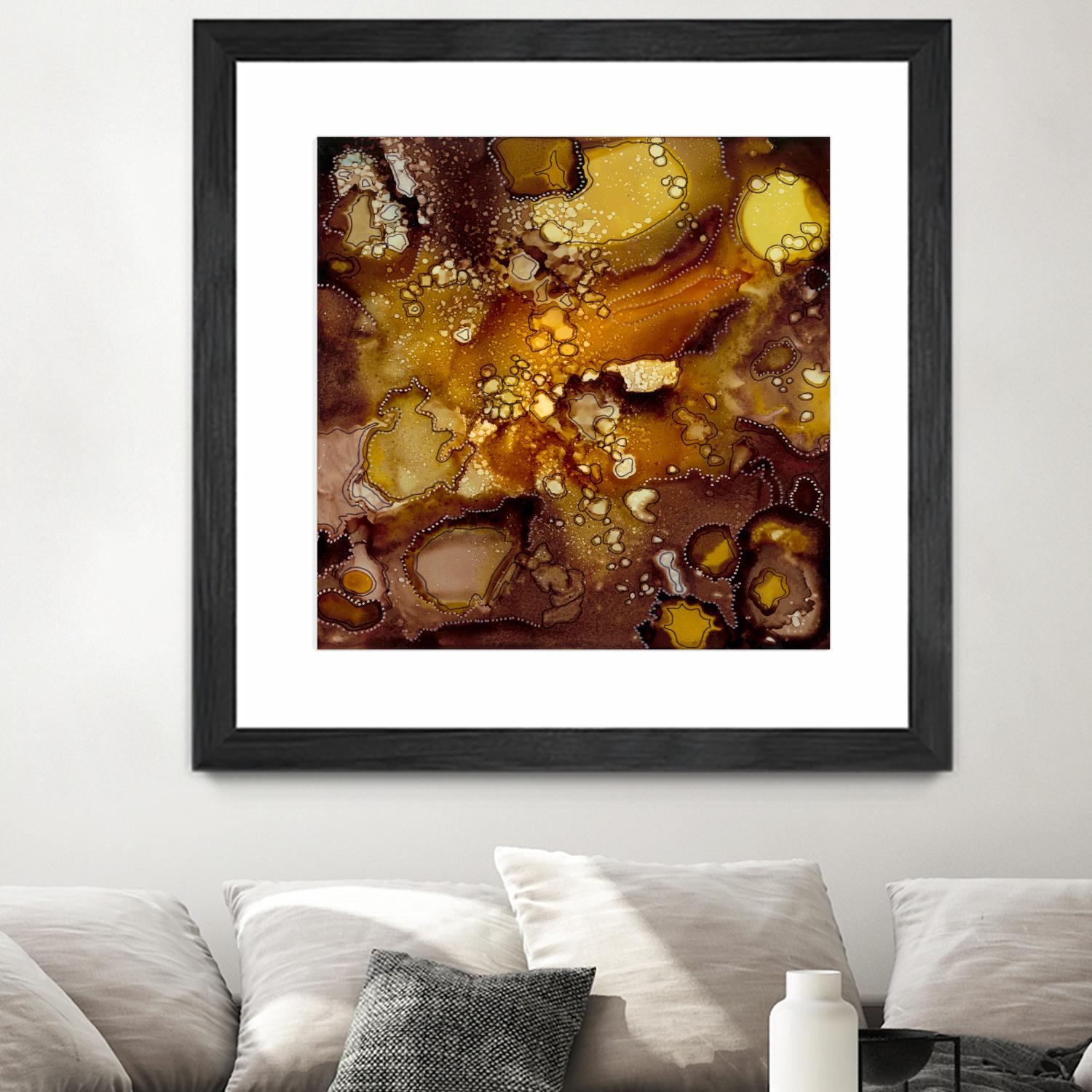 Chestnut Illumination II by Regina Moore on GIANT ART - brown abstract