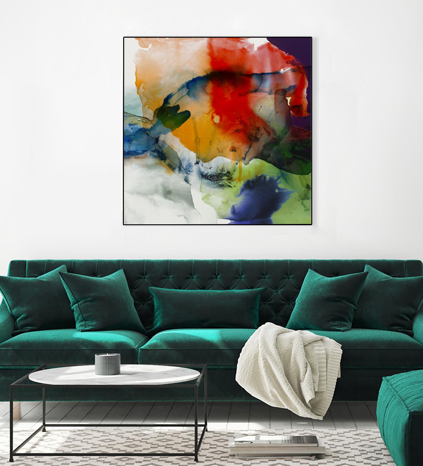 Vibrant Terrain I by Sisa Jasper on GIANT ART - abstract