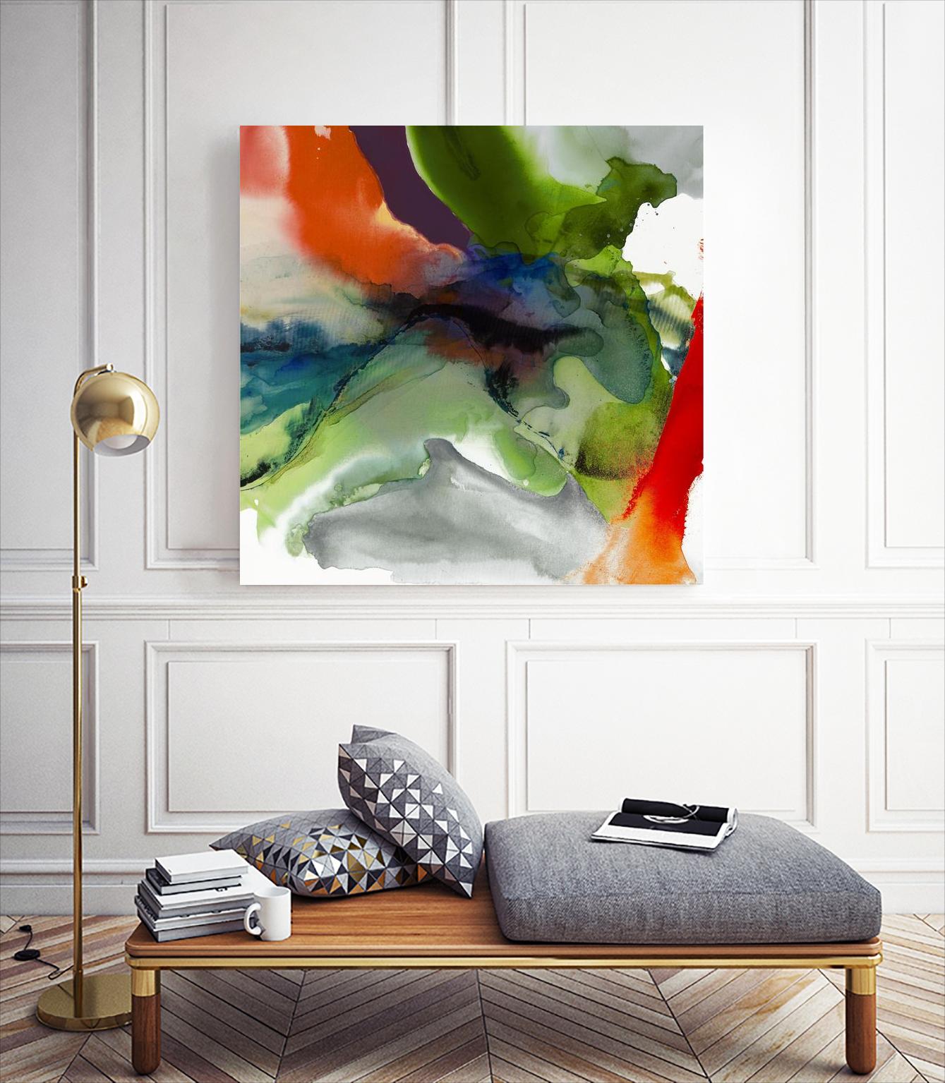 Vibrant Terrain II by Sisa Jasper on GIANT ART - abstract