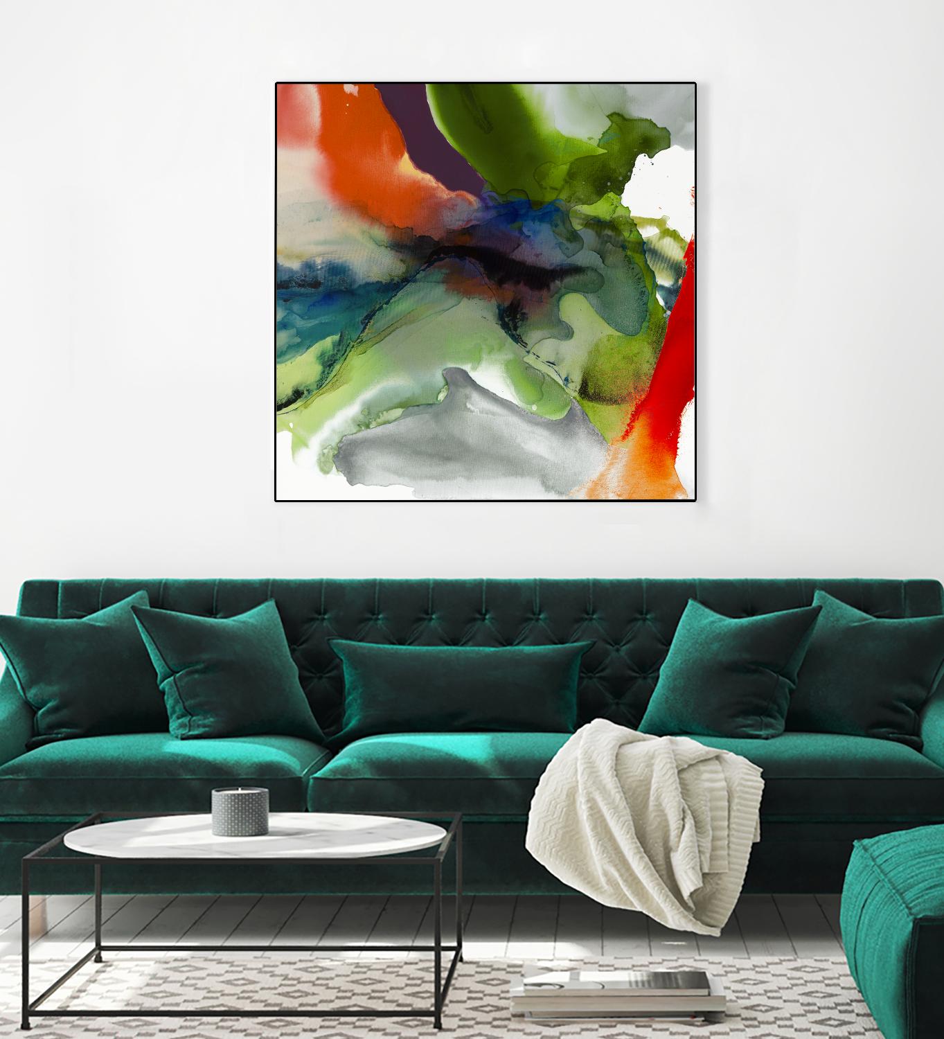 Vibrant Terrain II by Sisa Jasper on GIANT ART - abstract