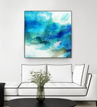 Ephemeral Blue I by Sisa Jasper on GIANT ART - blue abstract