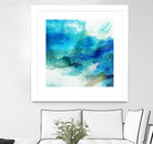 Ephemeral Blue I by Sisa Jasper on GIANT ART - blue abstract