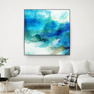 Ephemeral Blue I by Sisa Jasper on GIANT ART - blue abstract