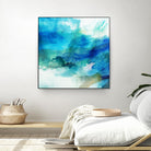 Ephemeral Blue I by Sisa Jasper on GIANT ART - blue abstract
