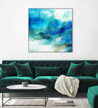 Ephemeral Blue I by Sisa Jasper on GIANT ART - blue abstract
