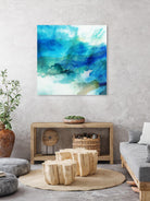 Ephemeral Blue I by Sisa Jasper on GIANT ART - blue abstract