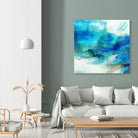 Ephemeral Blue I by Sisa Jasper on GIANT ART - blue abstract
