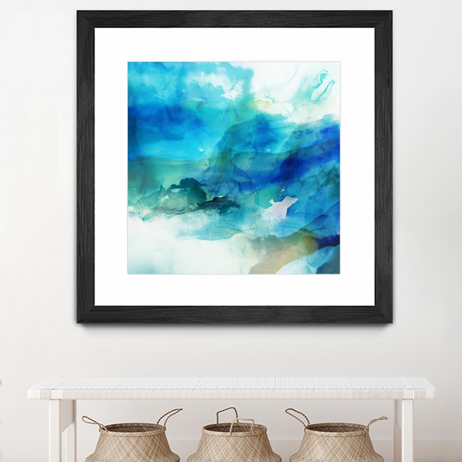 Ephemeral Blue I by Sisa Jasper on GIANT ART - blue abstract