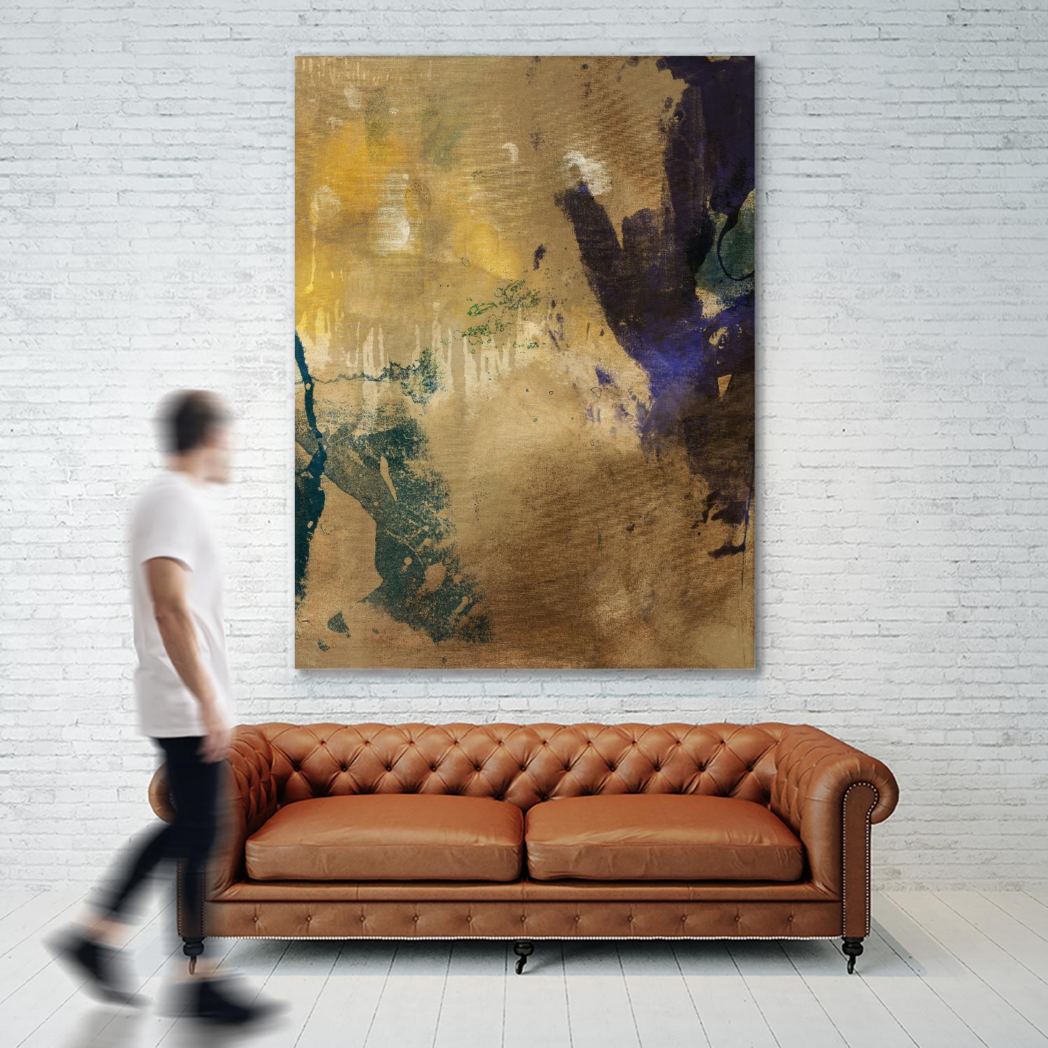 Amber Haze I by Sisa Jasper on GIANT ART - brown abstract