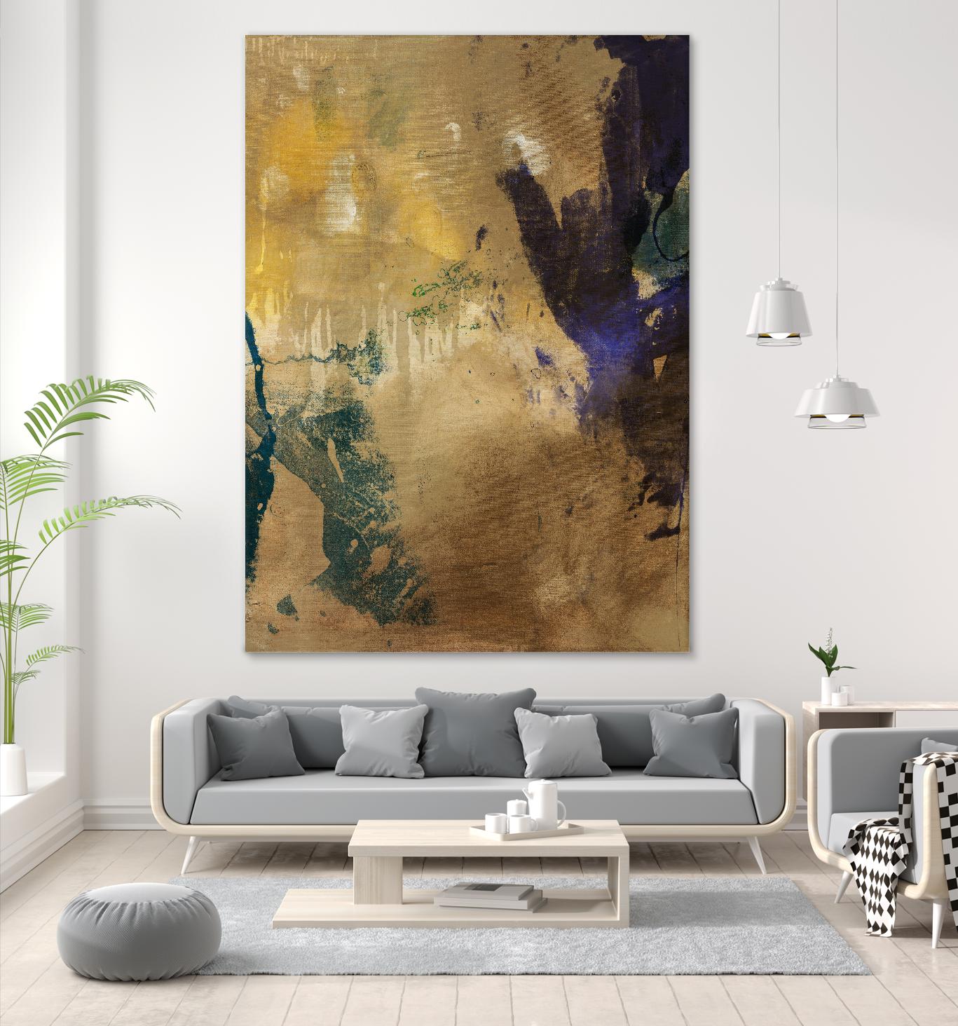 Amber Haze I by Sisa Jasper on GIANT ART - brown abstract