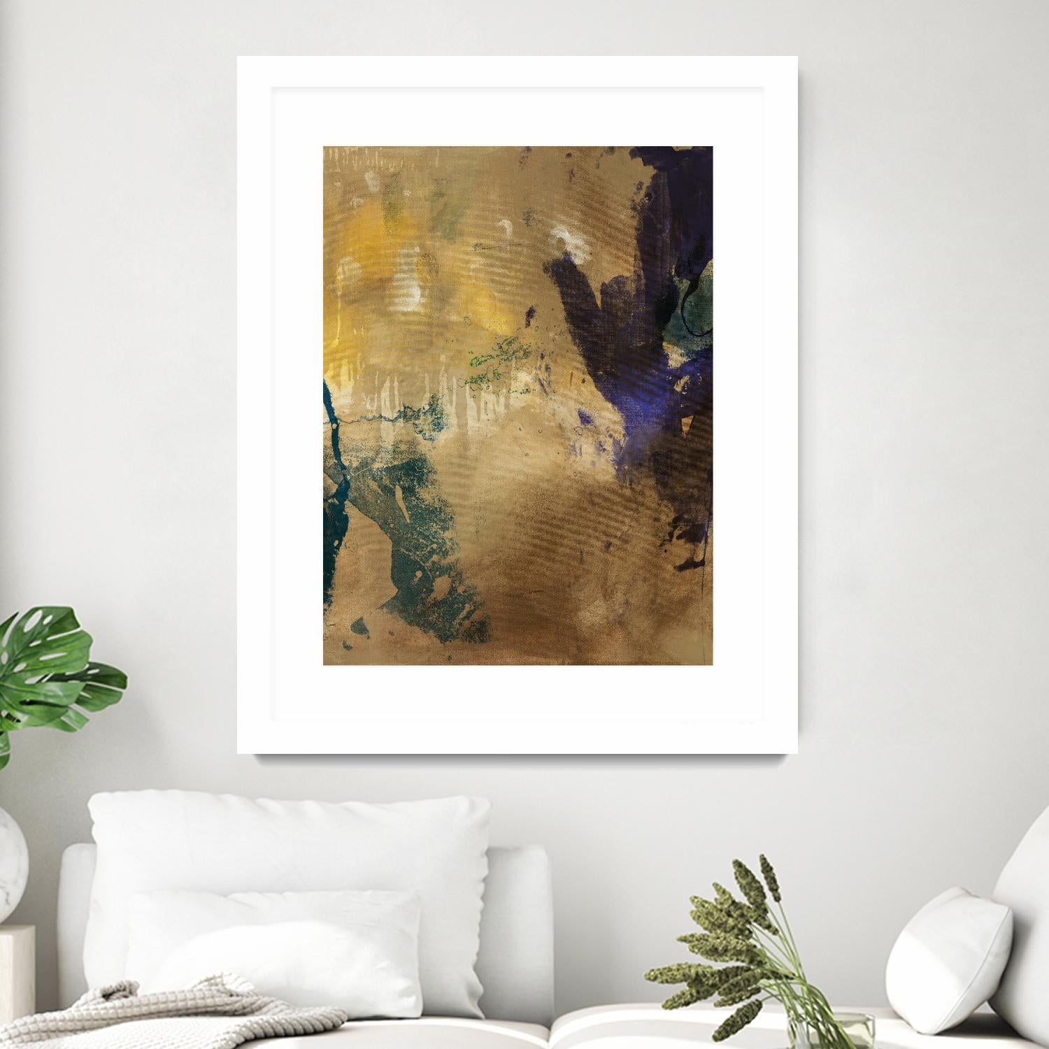 Amber Haze I by Sisa Jasper on GIANT ART - brown abstract