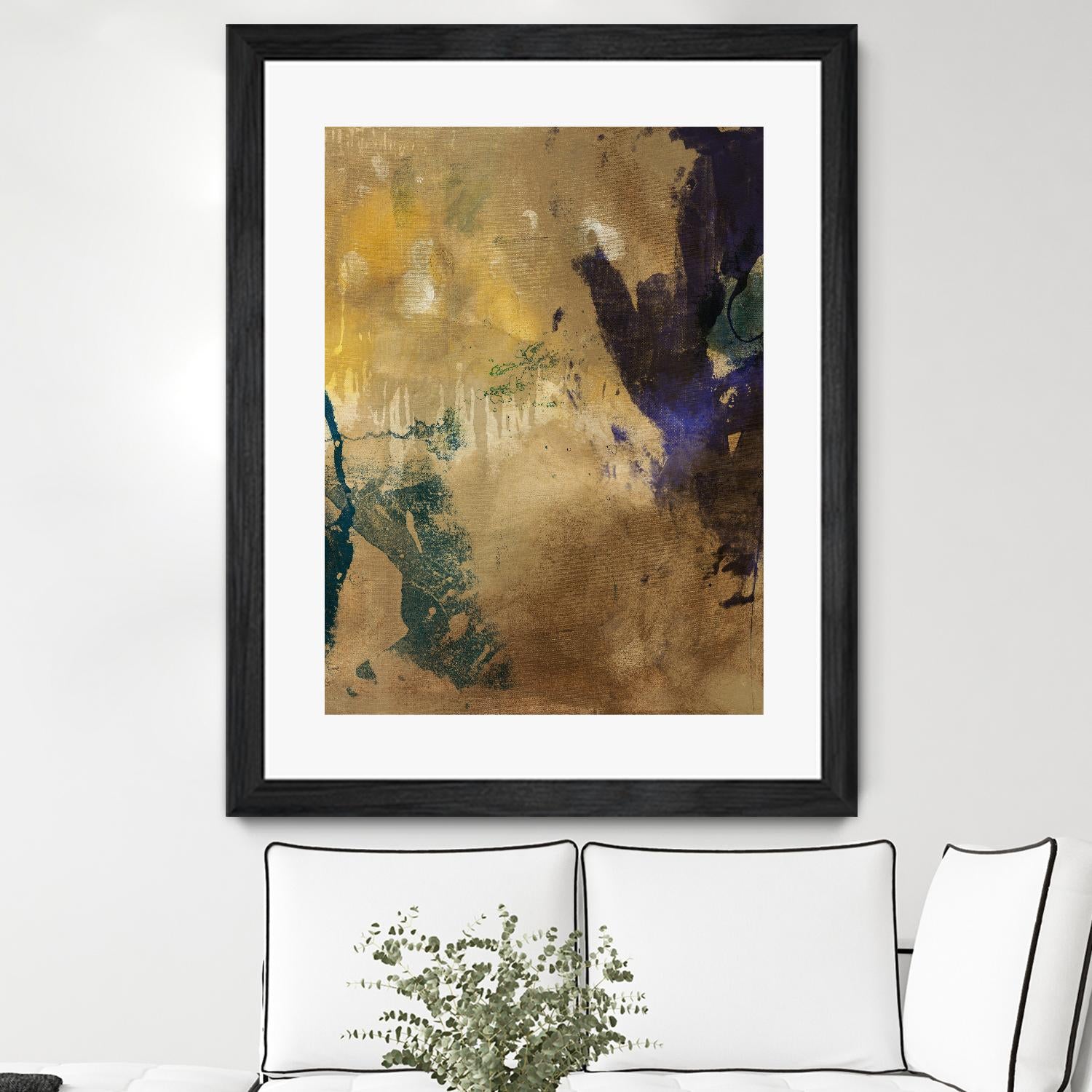 Amber Haze I by Sisa Jasper on GIANT ART - brown abstract