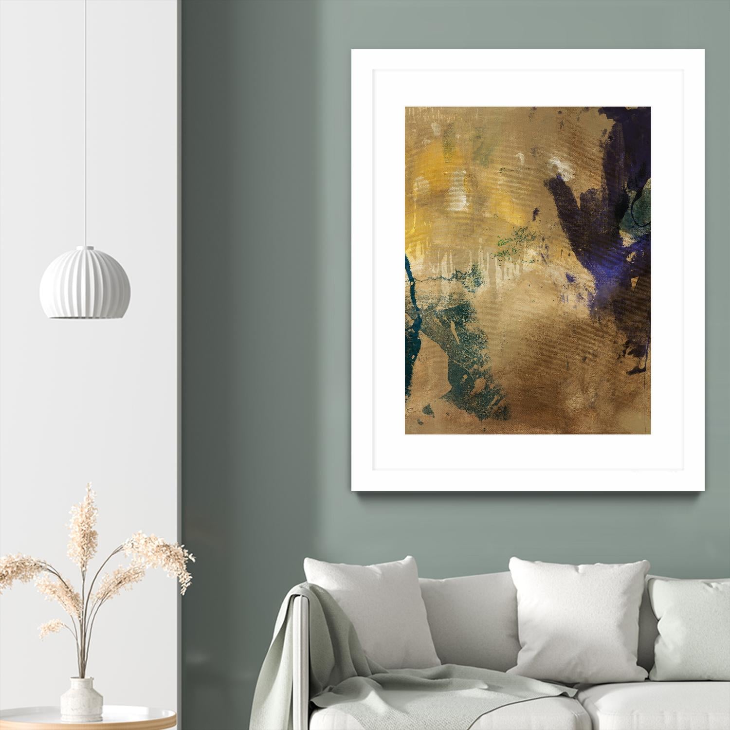 Amber Haze I by Sisa Jasper on GIANT ART - brown abstract