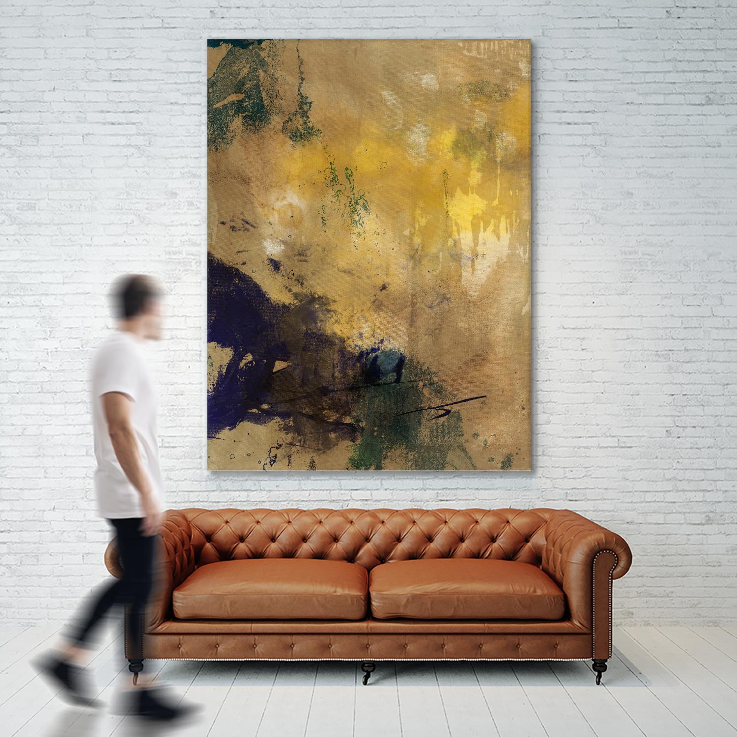 Amber Haze II by Sisa Jasper on GIANT ART - brown abstract