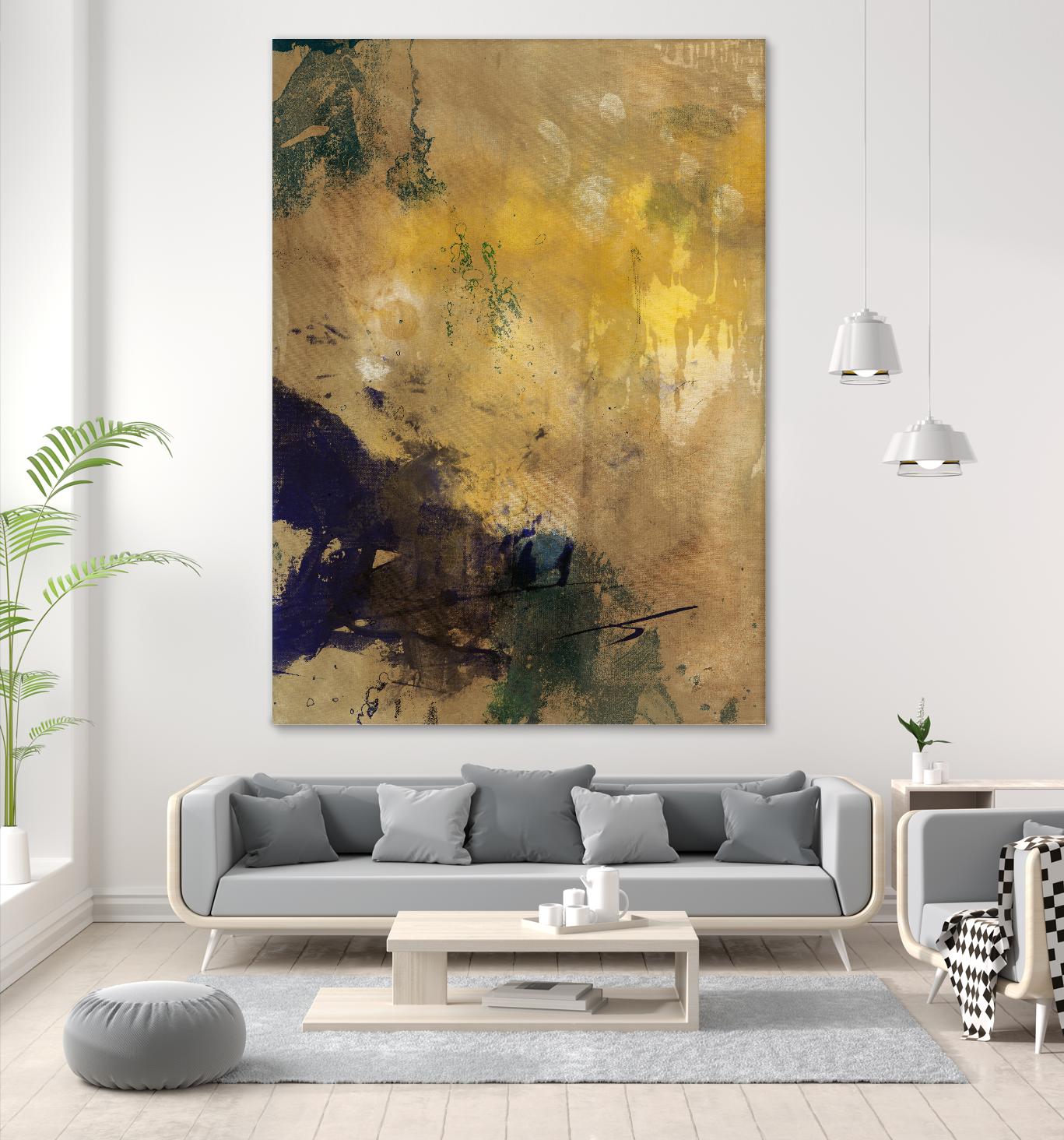 Amber Haze II by Sisa Jasper on GIANT ART - brown abstract