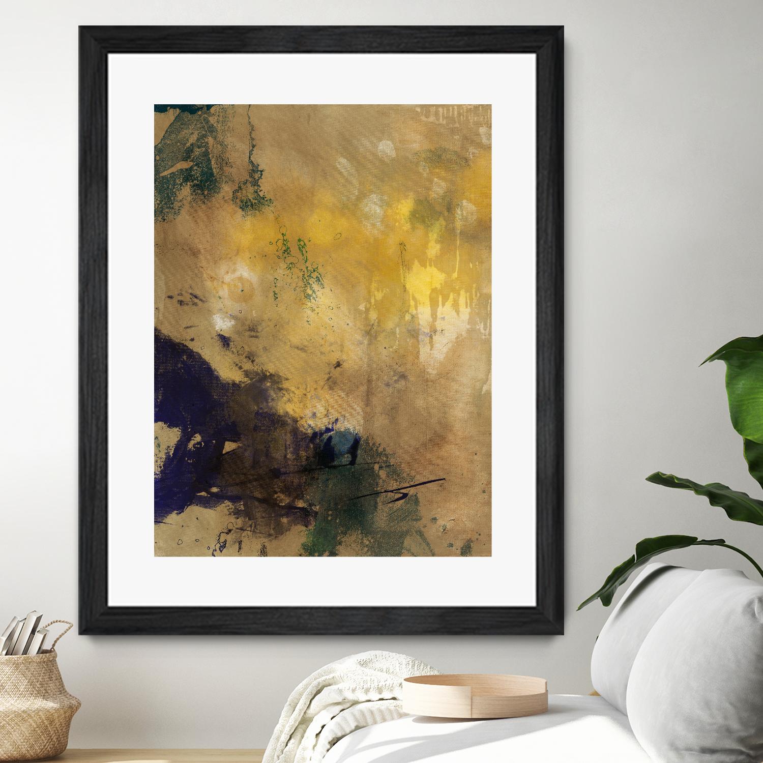 Amber Haze II by Sisa Jasper on GIANT ART - brown abstract