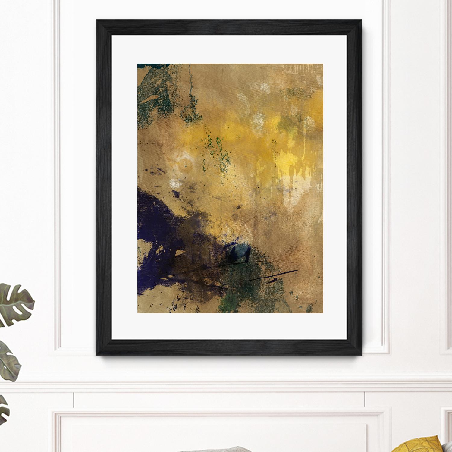 Amber Haze II by Sisa Jasper on GIANT ART - brown abstract