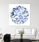 Diamond Drops II by Grace Popp on GIANT ART - blue abstract