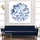 Diamond Drops II by Grace Popp on GIANT ART - blue abstract
