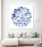 Diamond Drops II by Grace Popp on GIANT ART - blue abstract