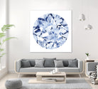 Diamond Drops II by Grace Popp on GIANT ART - blue abstract