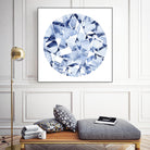 Diamond Drops II by Grace Popp on GIANT ART - blue abstract