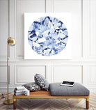 Diamond Drops II by Grace Popp on GIANT ART - blue abstract