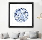 Diamond Drops II by Grace Popp on GIANT ART - blue abstract