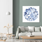 Diamond Drops II by Grace Popp on GIANT ART - blue abstract