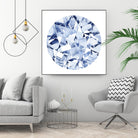 Diamond Drops II by Grace Popp on GIANT ART - blue abstract