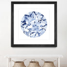 Diamond Drops II by Grace Popp on GIANT ART - blue abstract