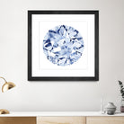 Diamond Drops II by Grace Popp on GIANT ART - blue abstract