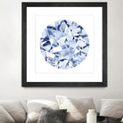 Diamond Drops II by Grace Popp on GIANT ART - blue abstract