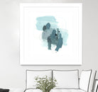 Aqua Stellar I by June Erica Vess on GIANT ART - blue abstract