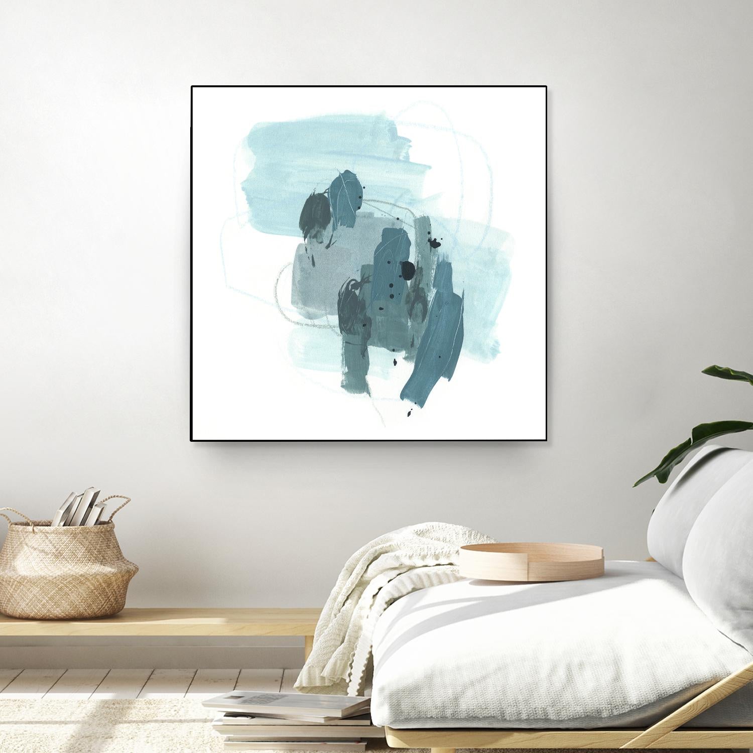 Aqua Stellar I by June Erica Vess on GIANT ART - blue abstract