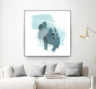 Aqua Stellar I by June Erica Vess on GIANT ART - blue abstract