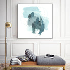 Aqua Stellar I by June Erica Vess on GIANT ART - blue abstract