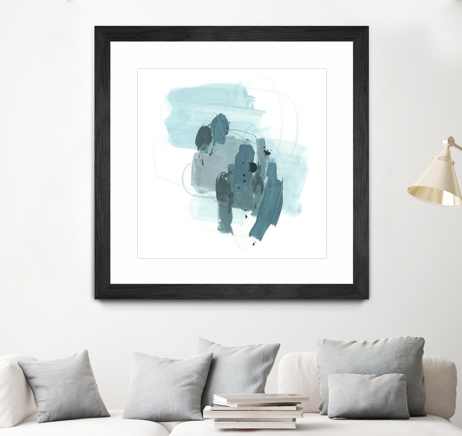 Aqua Stellar I by June Erica Vess on GIANT ART - blue abstract