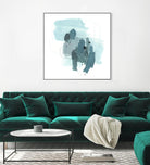 Aqua Stellar I by June Erica Vess on GIANT ART - blue abstract