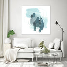 Aqua Stellar I by June Erica Vess on GIANT ART - blue abstract