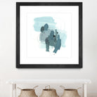 Aqua Stellar I by June Erica Vess on GIANT ART - blue abstract