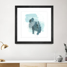 Aqua Stellar I by June Erica Vess on GIANT ART - blue abstract