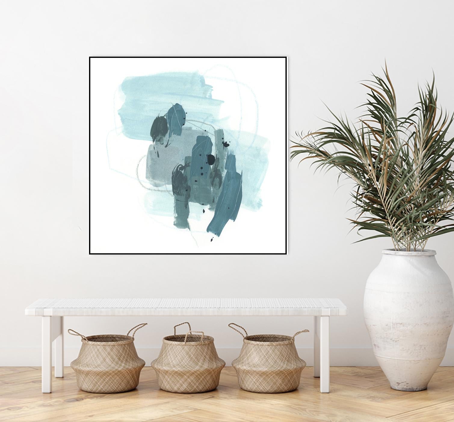 Aqua Stellar I by June Erica Vess on GIANT ART - blue abstract