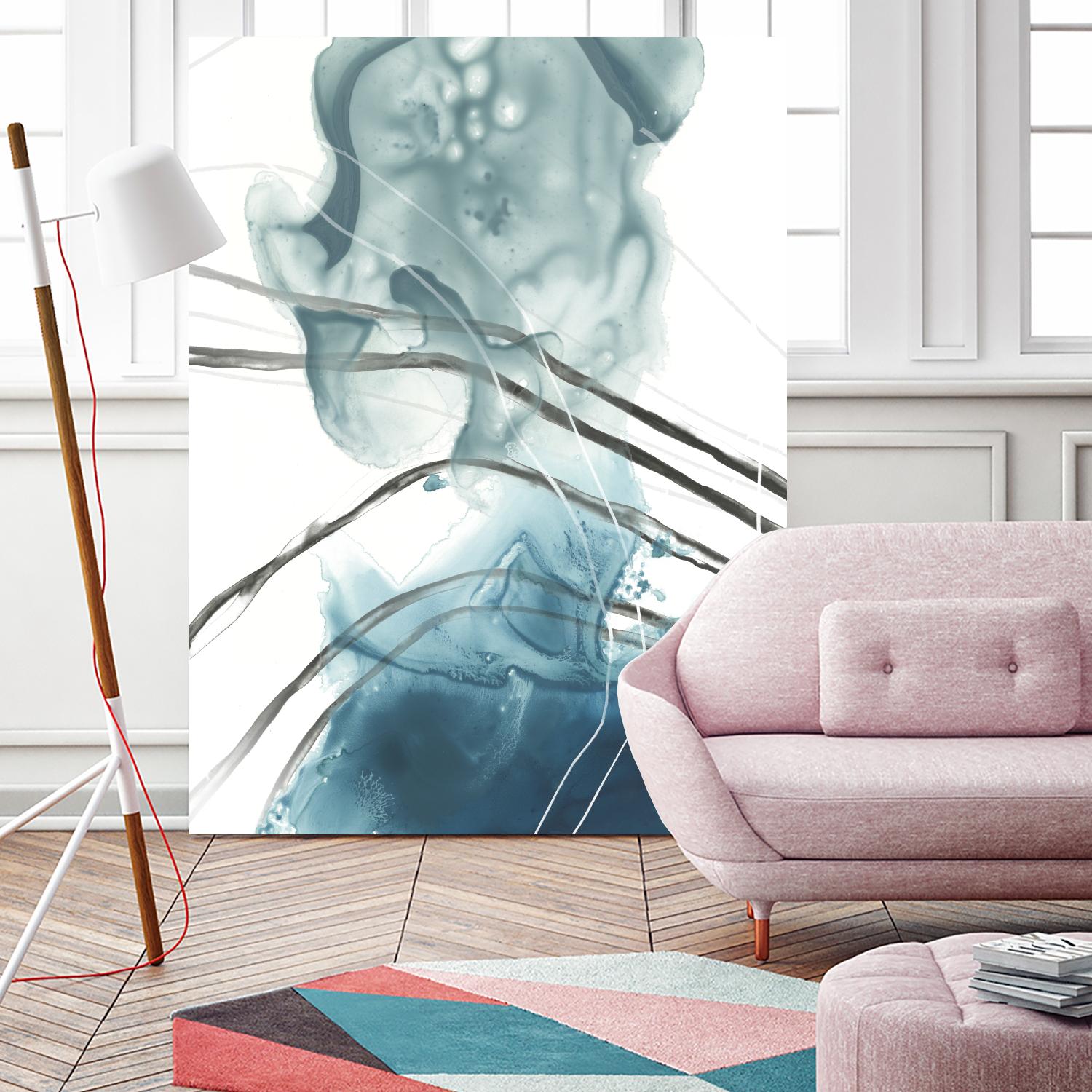 Bella Indigo I by June Erica Vess on GIANT ART - blue abstract