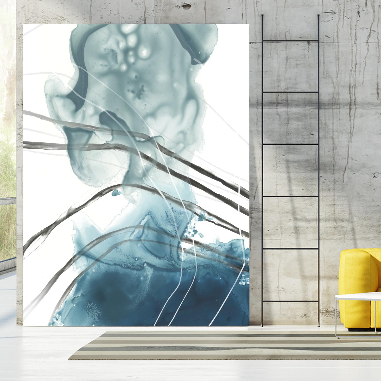 Bella Indigo I by June Erica Vess on GIANT ART - blue abstract