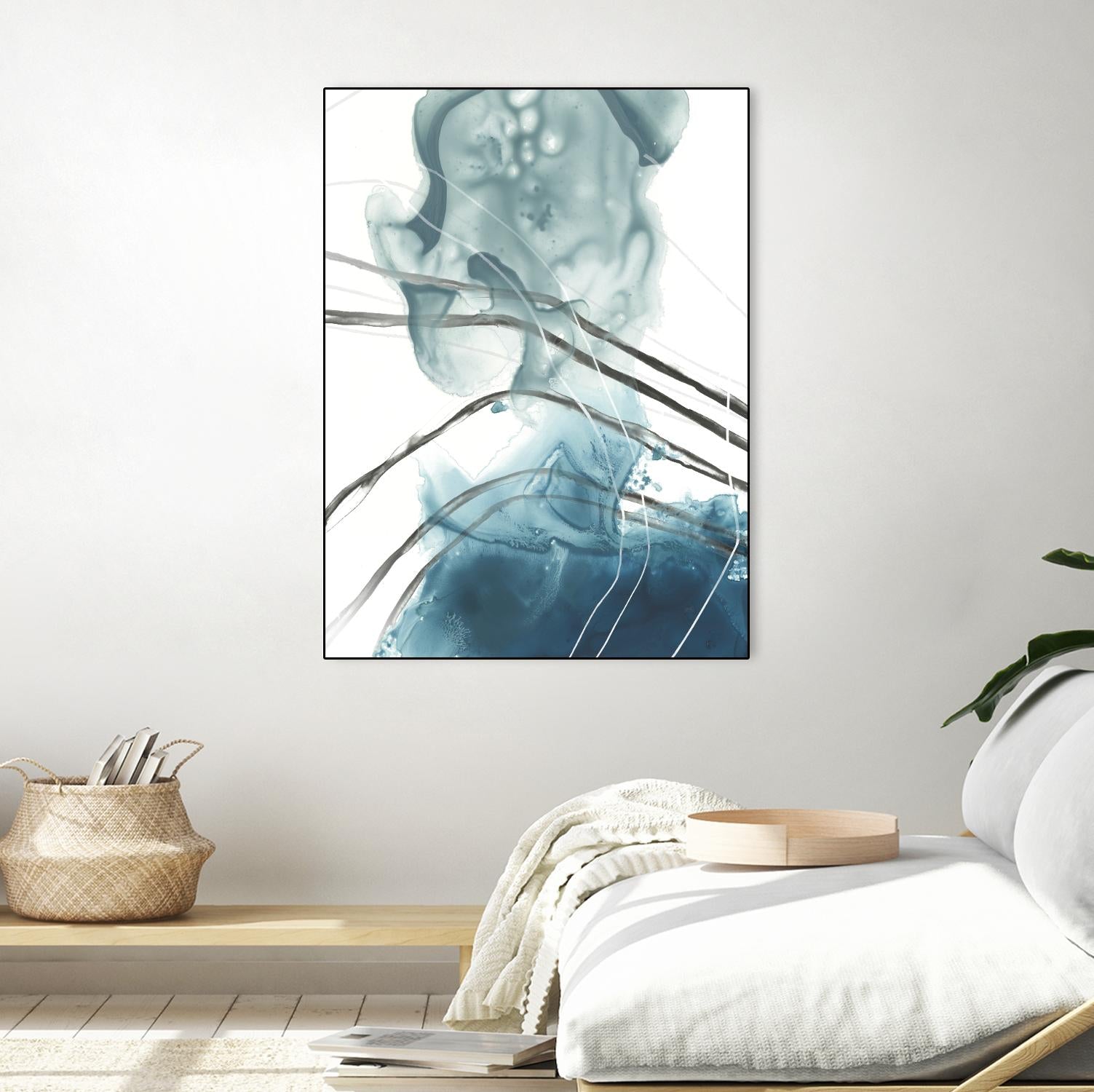 Bella Indigo I by June Erica Vess on GIANT ART - blue abstract