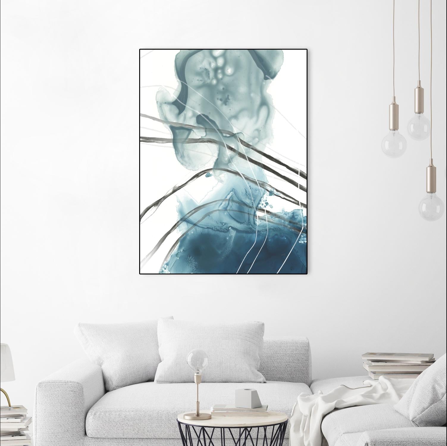 Bella Indigo I by June Erica Vess on GIANT ART - blue abstract