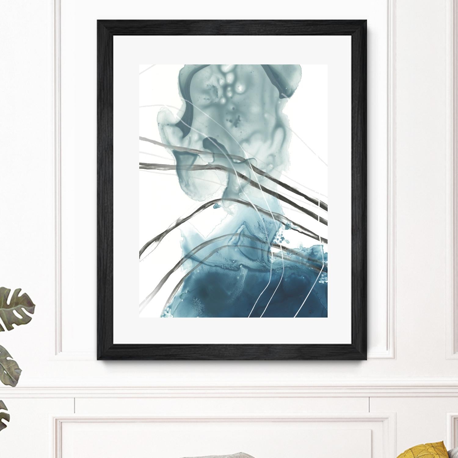 Bella Indigo I by June Erica Vess on GIANT ART - blue abstract